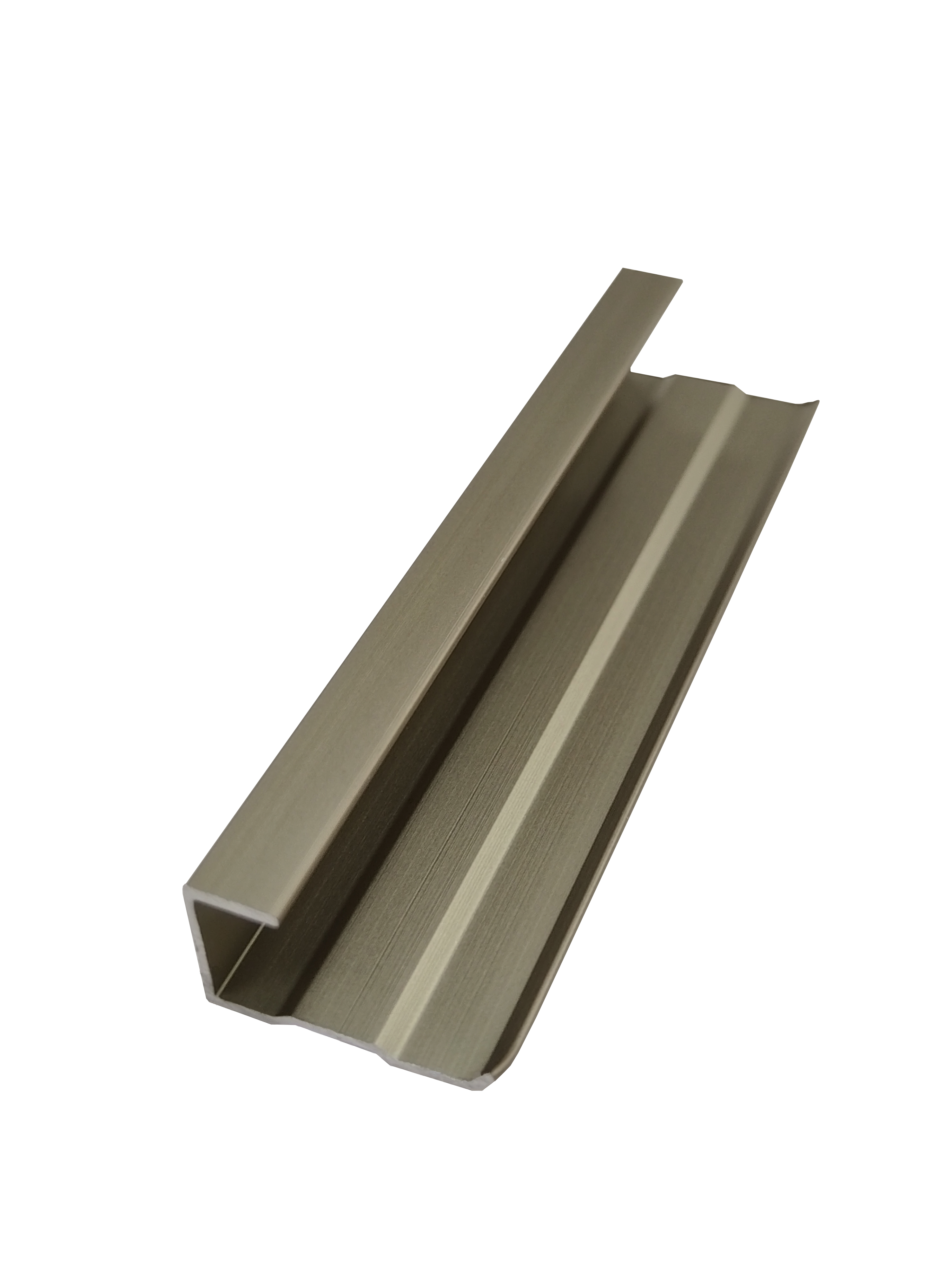 Завершающий профиль прямой (цвет серый) GDHSNJ-0809