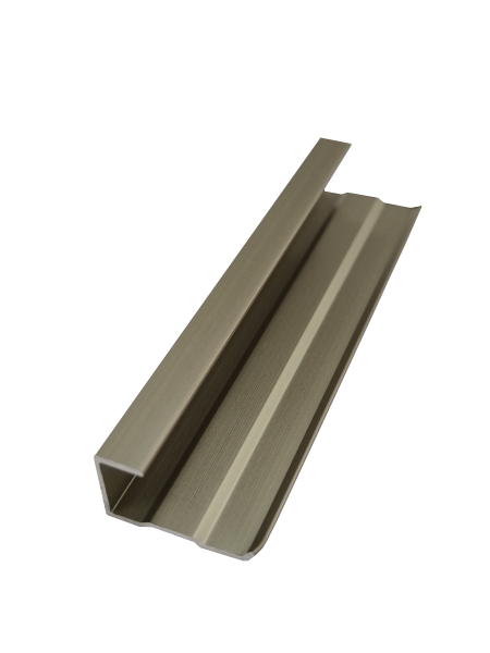 Завершающий профиль прямой (цвет серый) GDHSNJ-0809